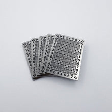 Load image into Gallery viewer, 12-word Compact Punchplates, 5-pack product photo.