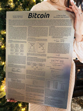 Load image into Gallery viewer, Etched-Steel Bitcoin Whitepaper 21"x15" (Shipping ~June) - Codl Storage Solutions