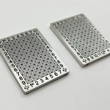 Load image into Gallery viewer, 12-word Compact Punchplates, 10-pack product photo.

