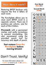 Load image into Gallery viewer, Punchplate 24 Words - Codl Storage Solutions
