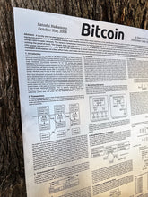 Load image into Gallery viewer, Etched-Steel Bitcoin Whitepaper 21&quot;x15&quot; (Shipping ~June) - Codl Storage Solutions

